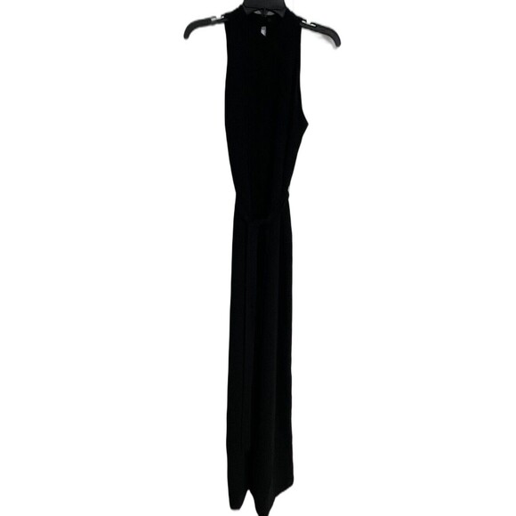 Zara Pants - ZARA Basic Women's Sleeveless Wide Leg Jumpsuit Black Size Medium High Neck